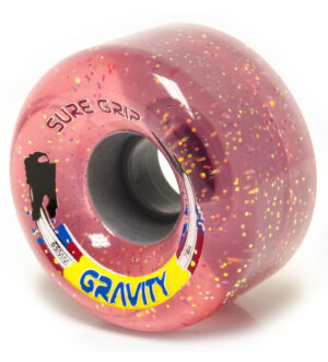 Sure-Grip Gravity Outdoor Wheels - Pink Glitter